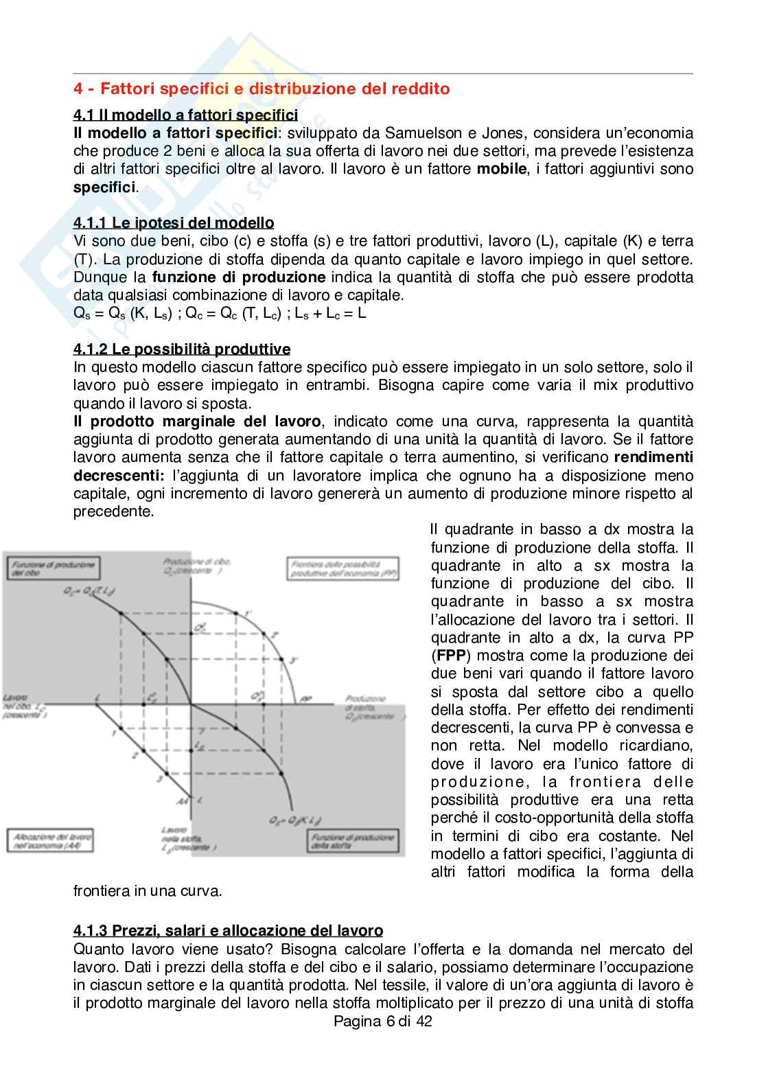 Riassunto esame Politich Economiche Internazionali, prof. Beretta, libro consigliato Economia Internazionale 1, Krugman Pag. 6