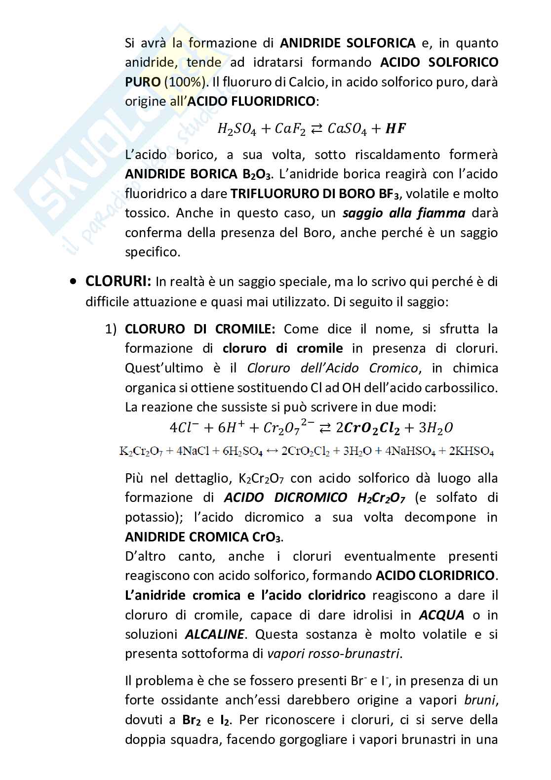Analisi chimico-farmaceutica qualitativa (Analisi I) Pag. 41