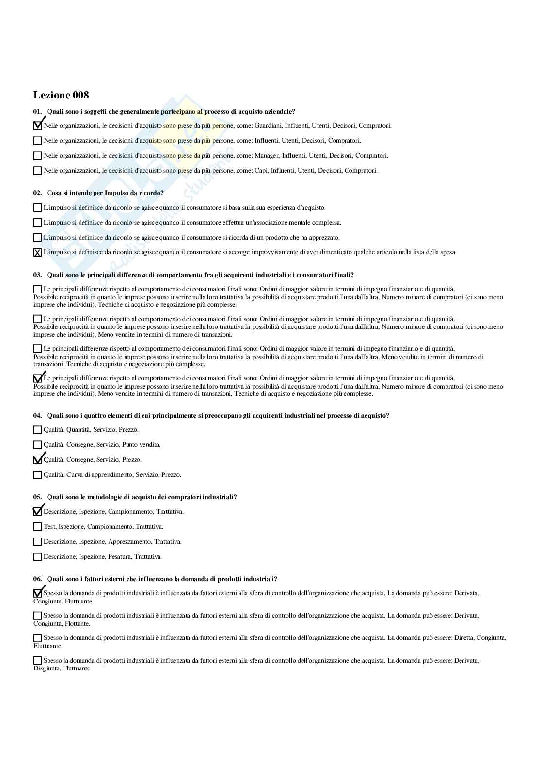 Paniere Social media marketing - Risposte multiple - aggiornato (2026) Pag. 16