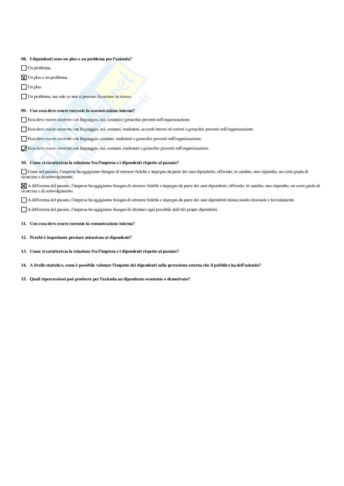 Paniere Social media marketing - Risposte multiple - aggiornato (2026) Pag. 21