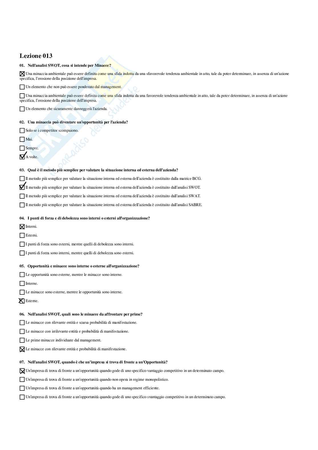 Paniere Social media marketing - Risposte multiple - aggiornato (2026) Pag. 26