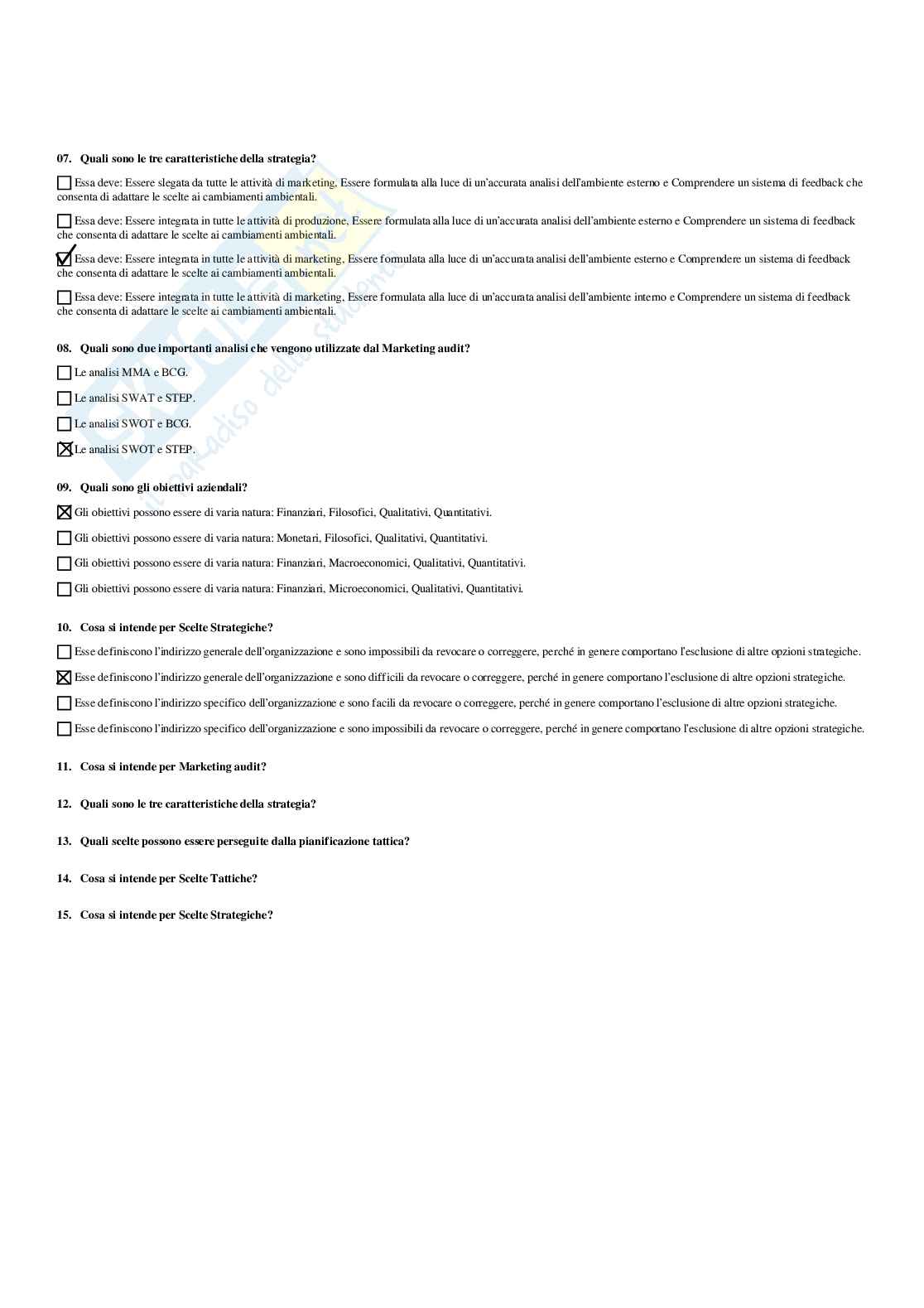 Paniere Social media marketing - Risposte multiple - aggiornato (2026) Pag. 31