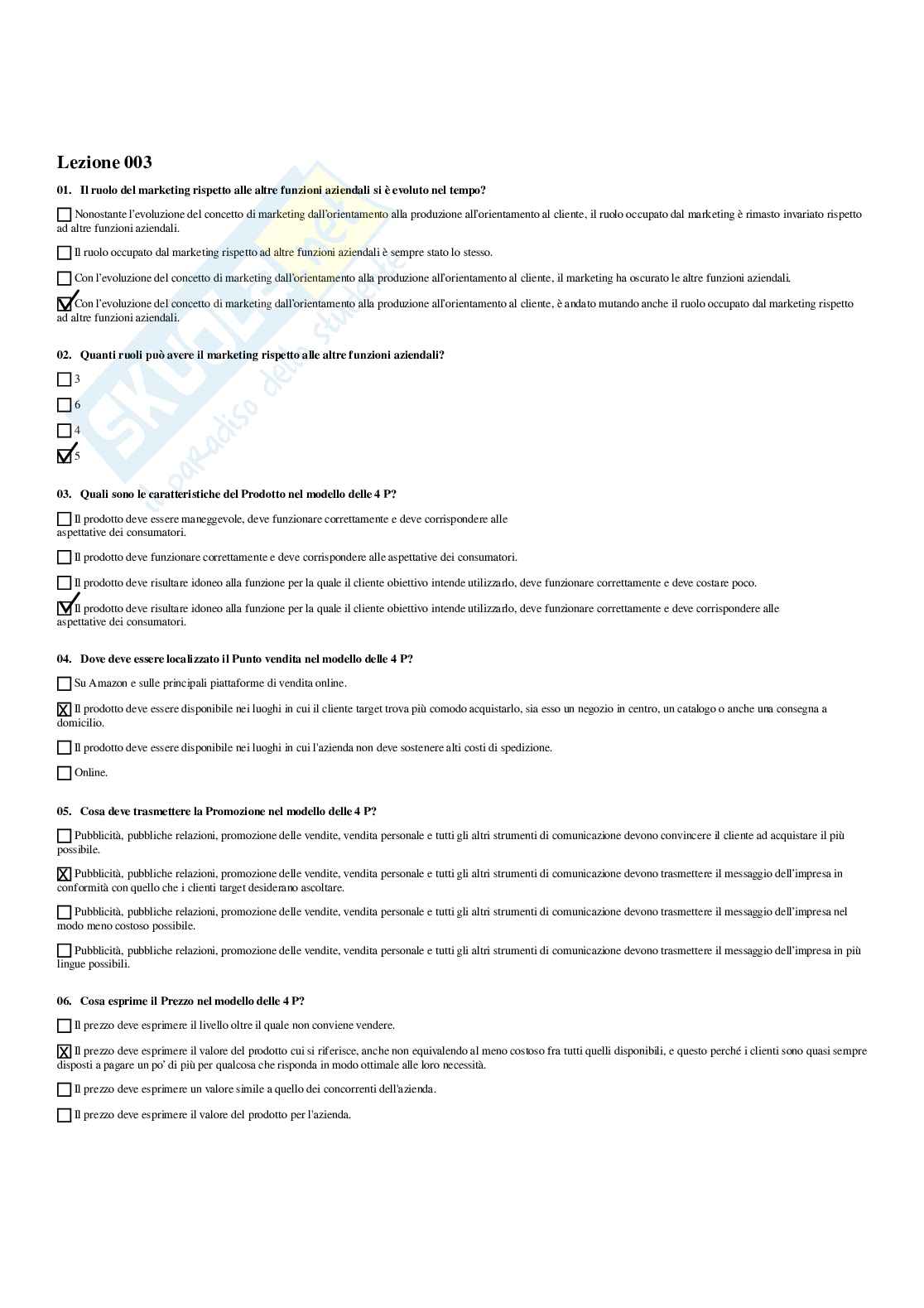 Paniere Social media marketing - Risposte multiple - aggiornato (2026) Pag. 6