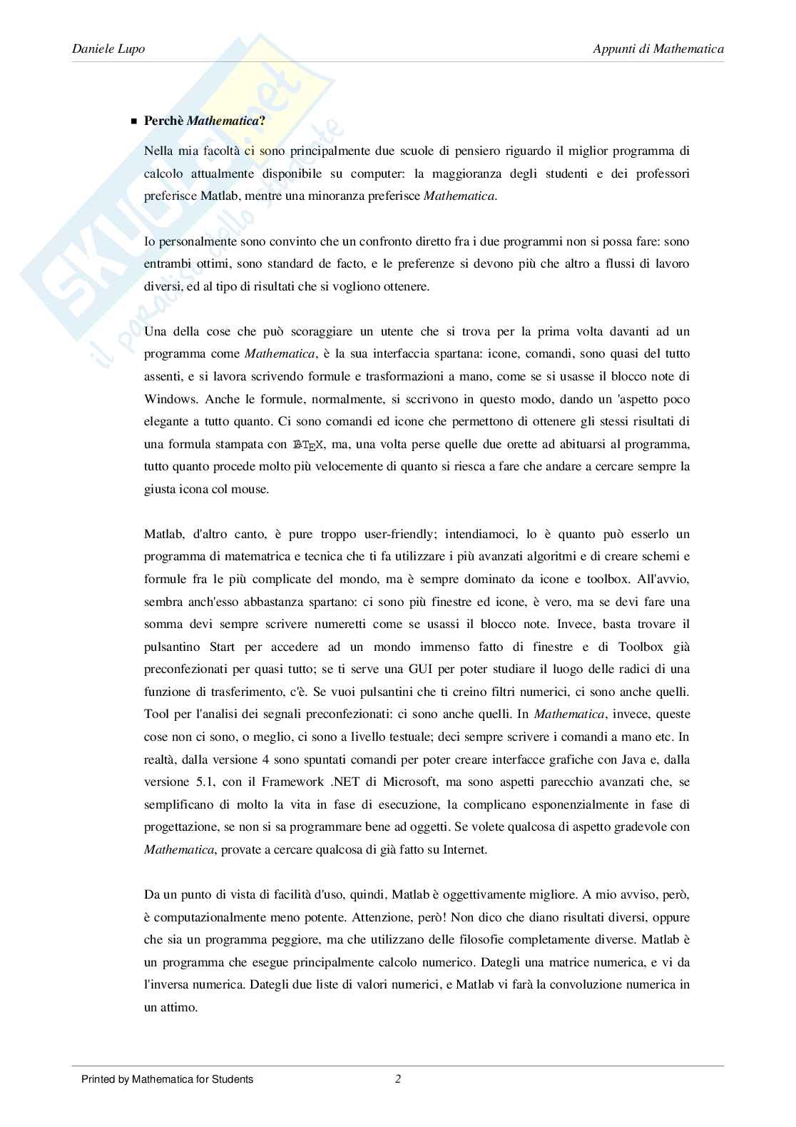 Manuale di Mathematica 01 Pag. 6