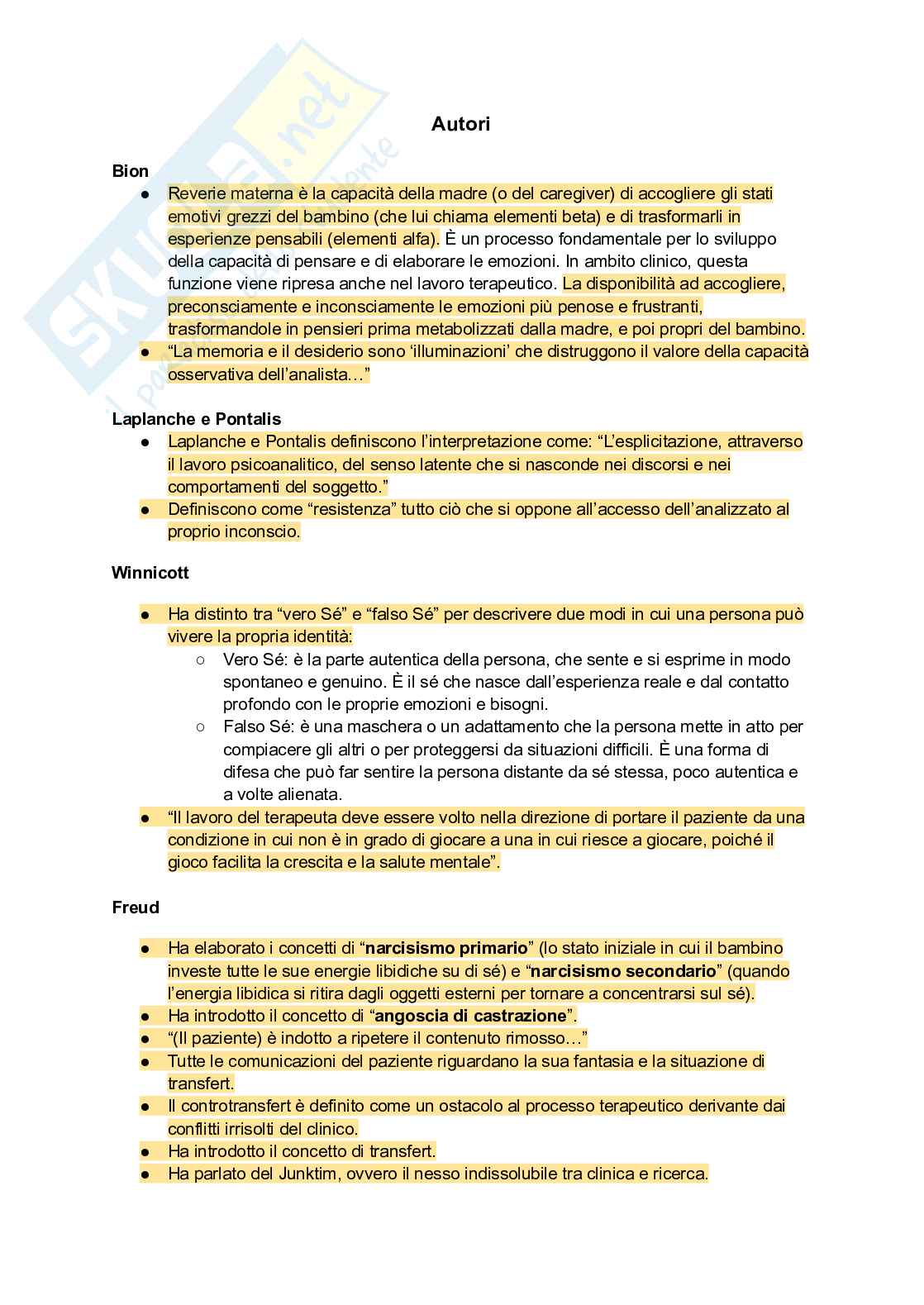 Appunti Fondamenti e metodi dell'intervento psicologico Pag. 46