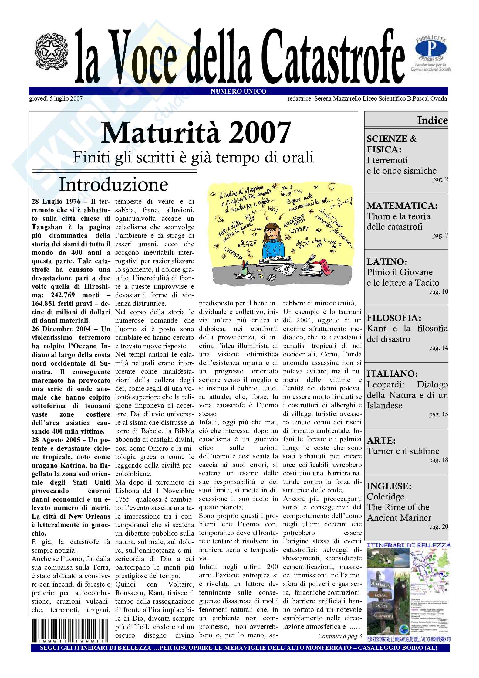 La voce della catastrofe Pag. 2