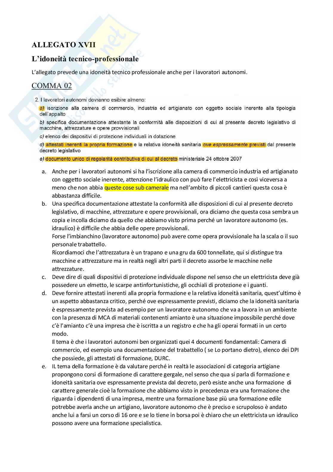 Appunti Tecnica e Sicurezza dei Cantieri 2 Pag. 21