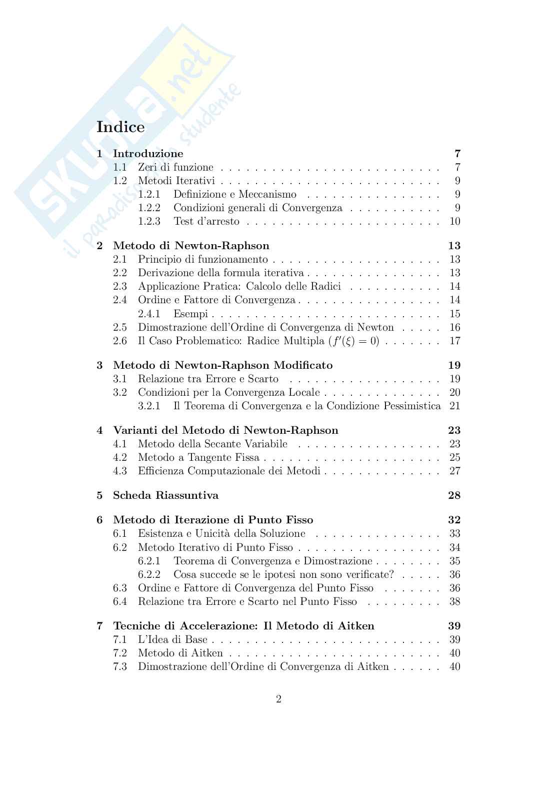 Calcolo numerico: teoria, formulario e guida agli esercizi Pag. 2