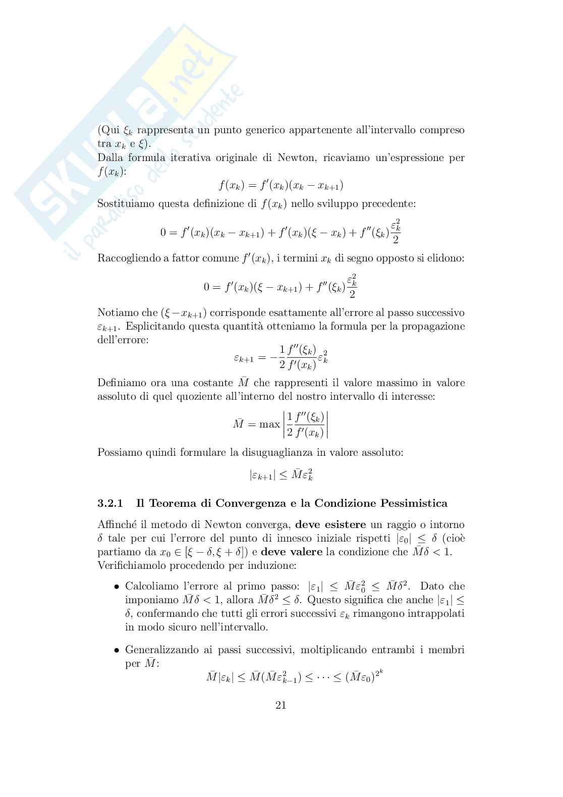 Calcolo numerico: teoria, formulario e guida agli esercizi Pag. 21
