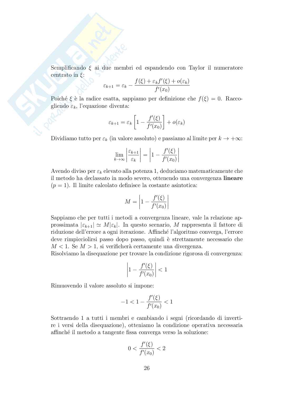 Calcolo numerico: teoria, formulario e guida agli esercizi Pag. 26