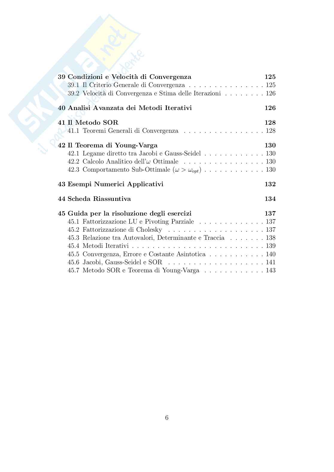 Calcolo numerico: teoria, formulario e guida agli esercizi Pag. 6