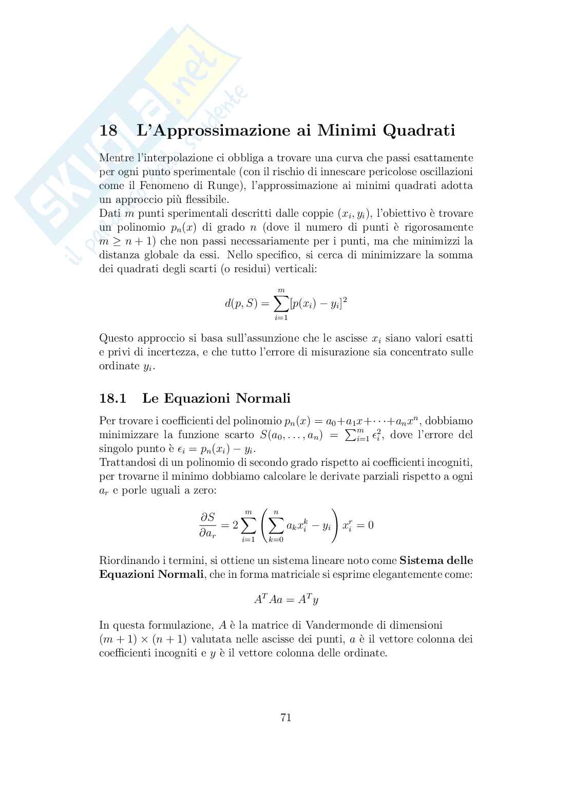 Calcolo numerico: teoria, formulario e guida agli esercizi Pag. 71