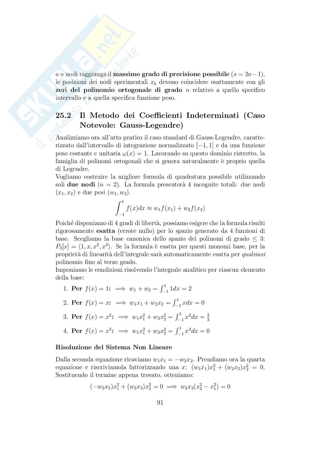 Calcolo numerico: teoria, formulario e guida agli esercizi Pag. 91