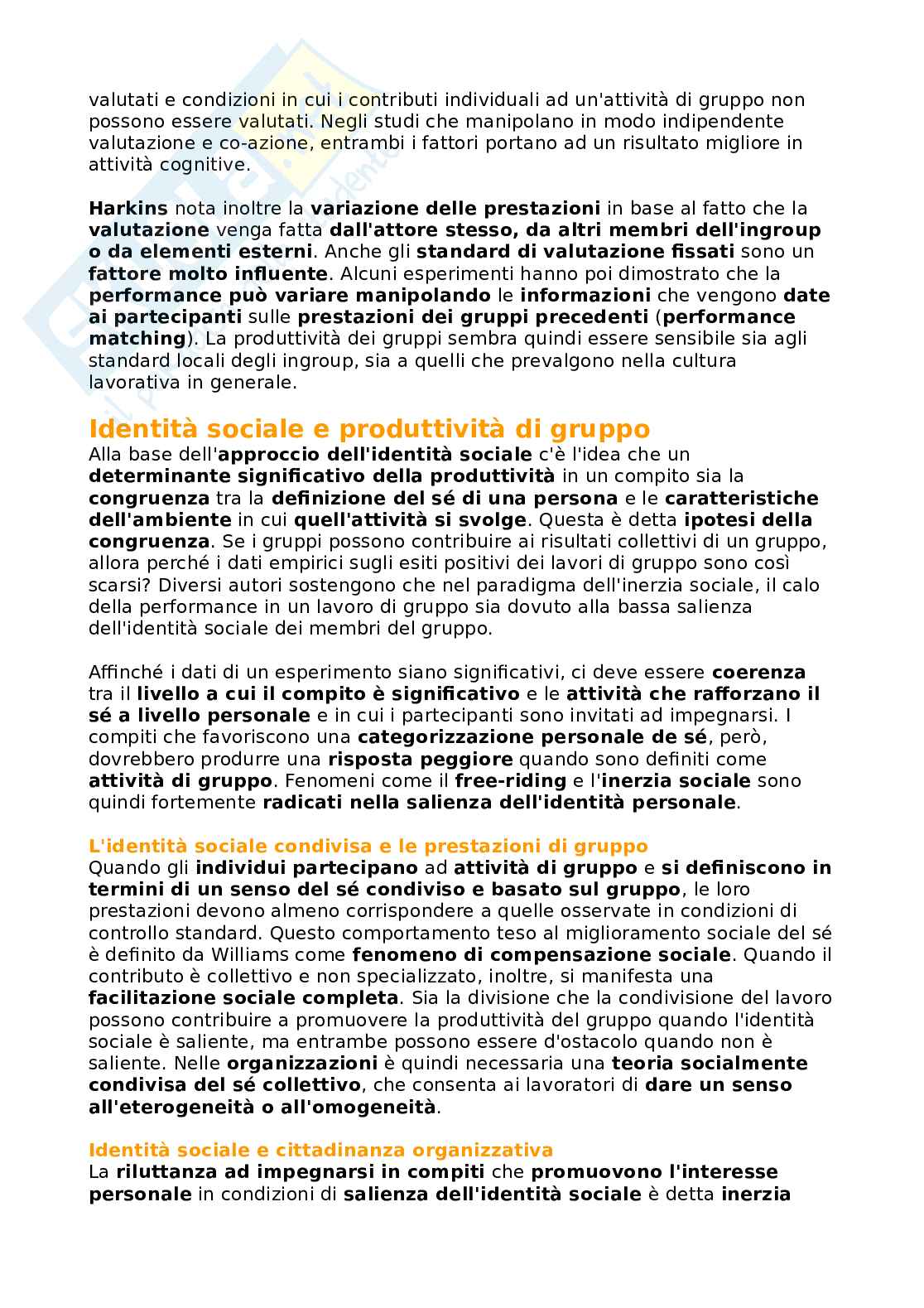 Appunti di Psicologia del lavoro e delle organizzazioni Pag. 61