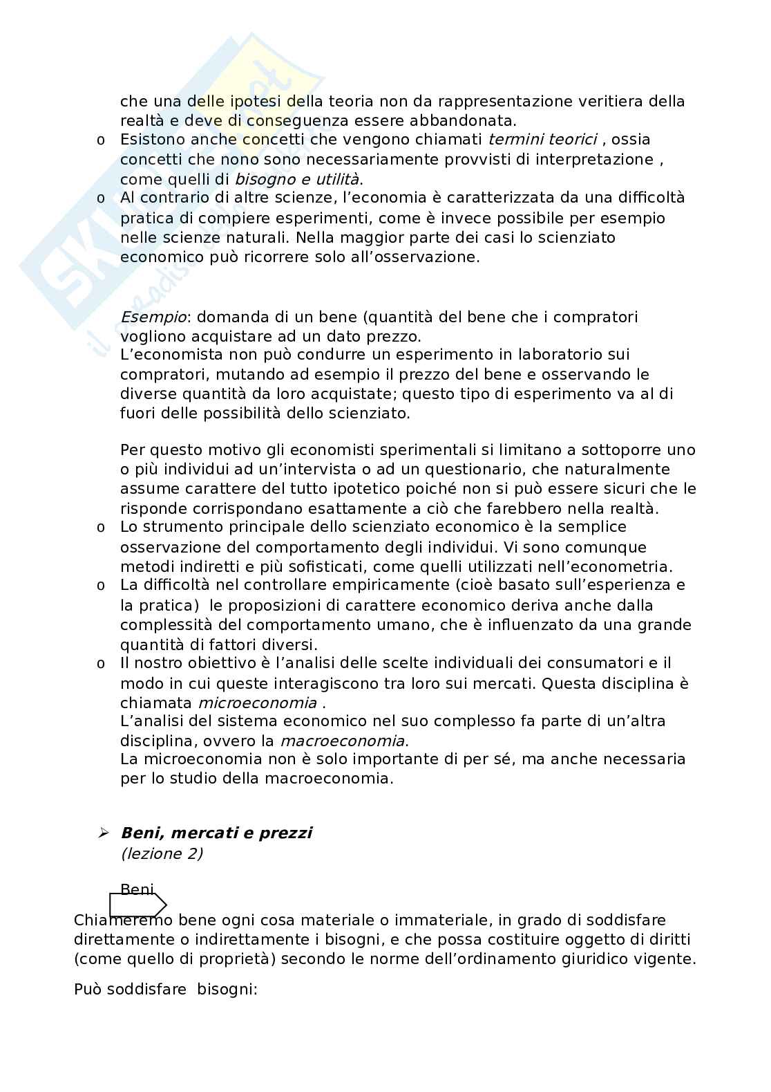 APPUNTI ECONOMIA POLITICA Pag. 2