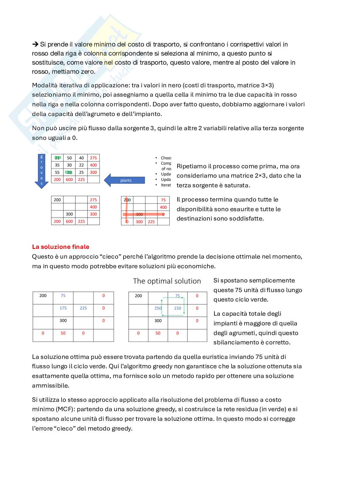 Appunti Optimization and data science for management (primo parziale, parte 2) Pag. 1