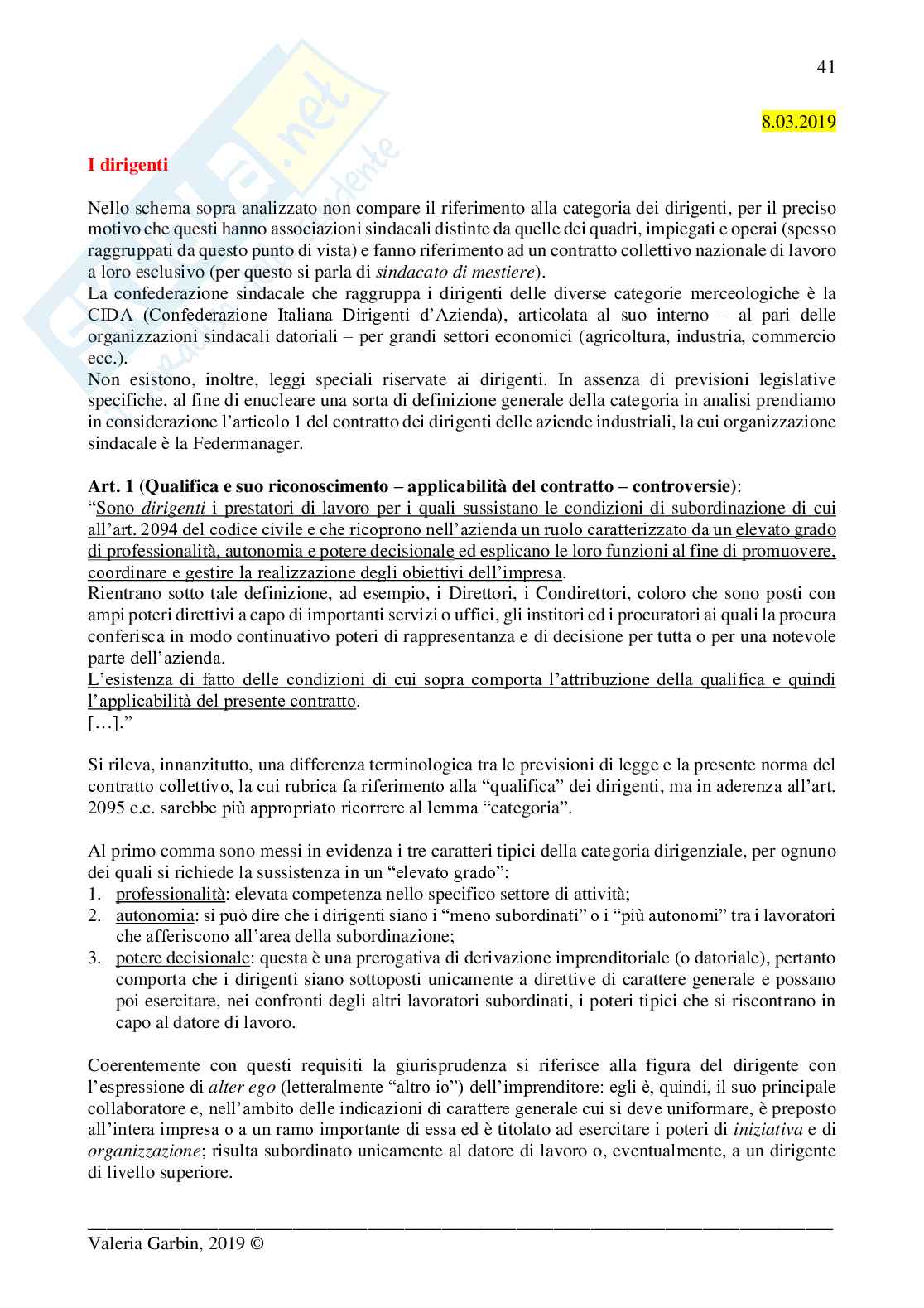 Appunti di Diritto del lavoro Pag. 41