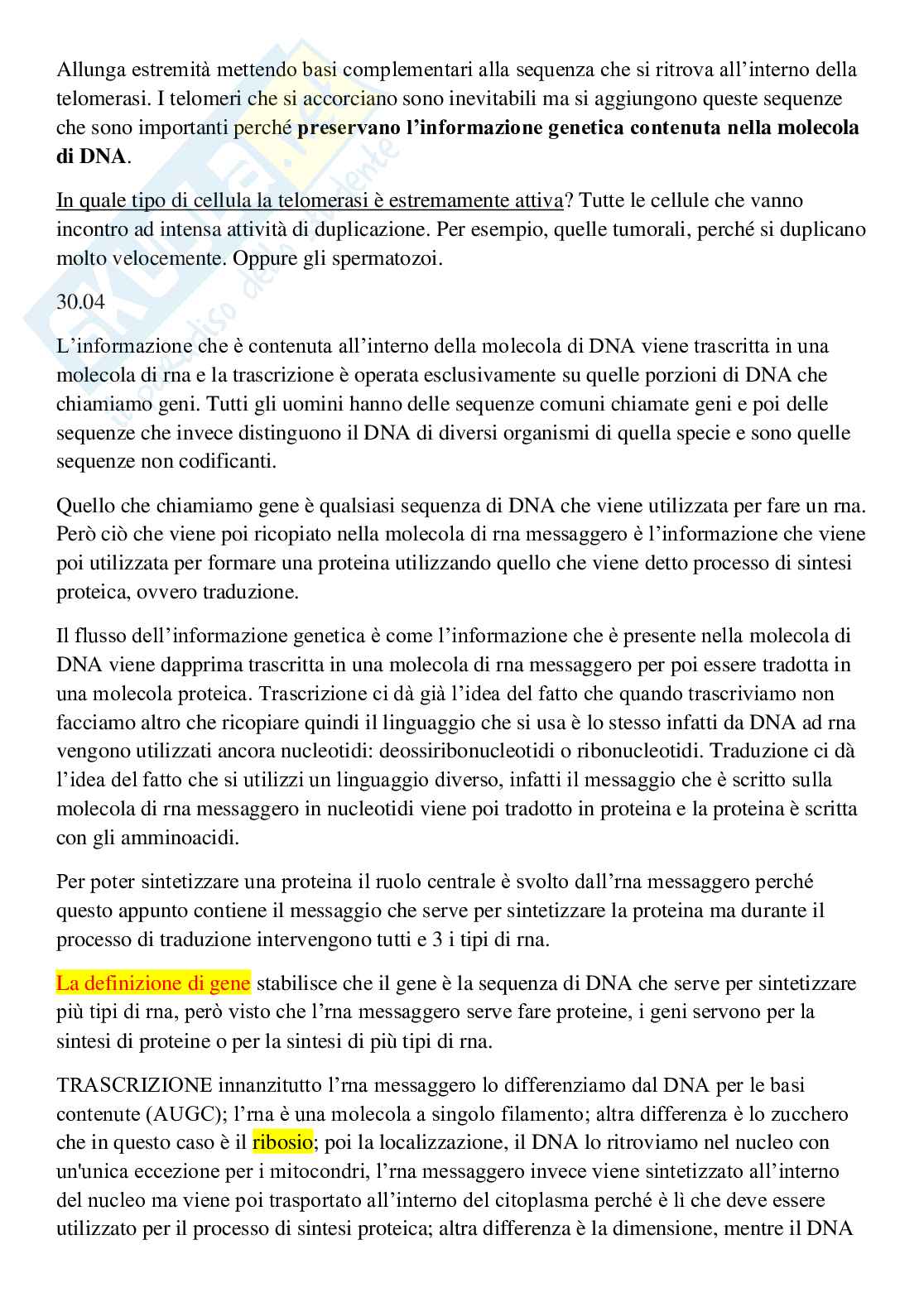 Appunti di Biologia Pag. 36