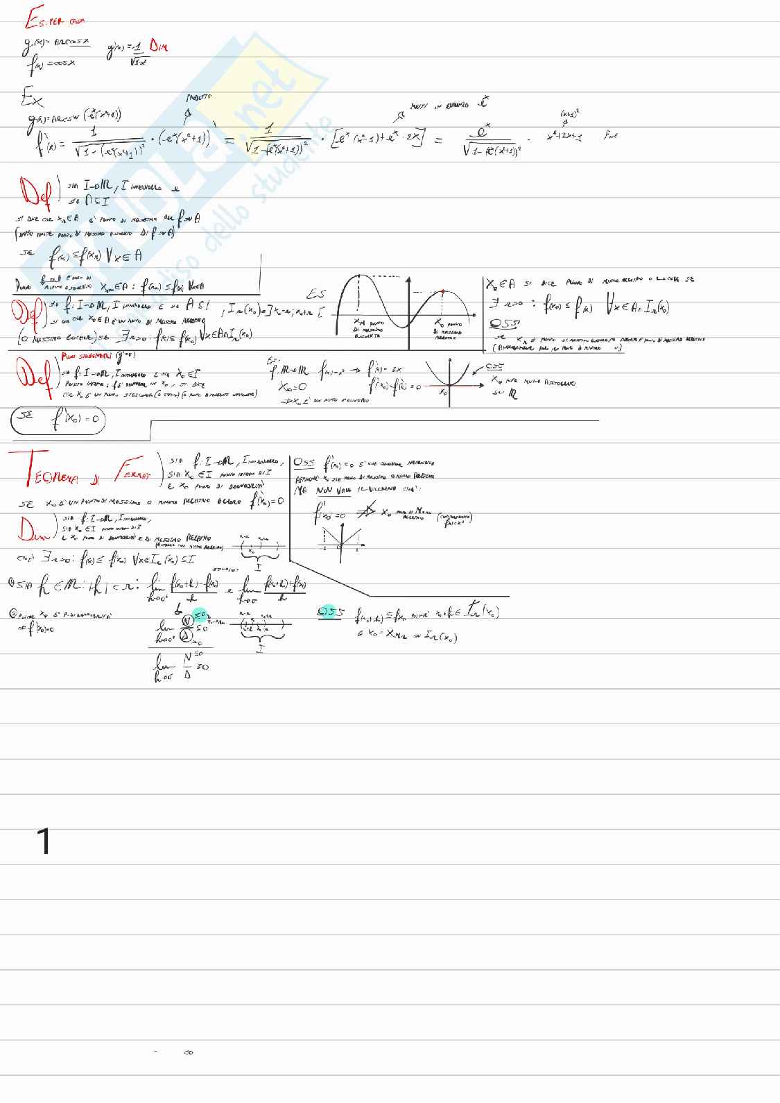 Appunti Analisi 1 Pag. 2