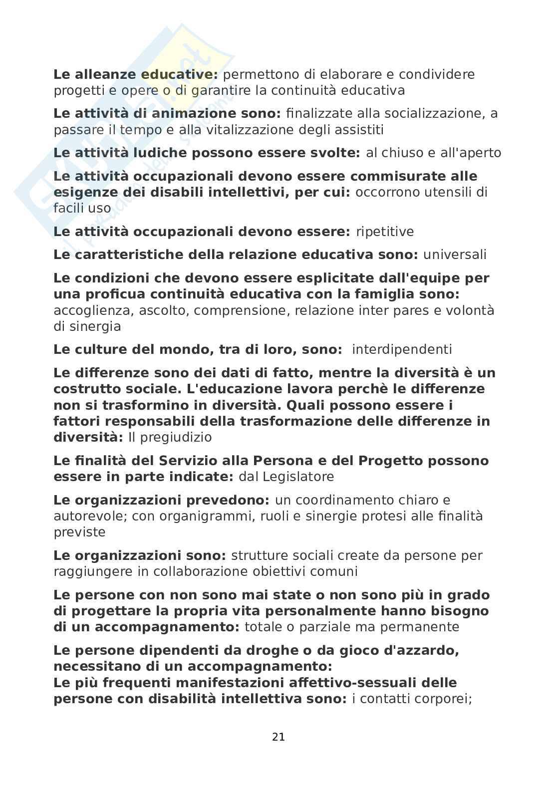 Didattica speciale II  Pag. 21