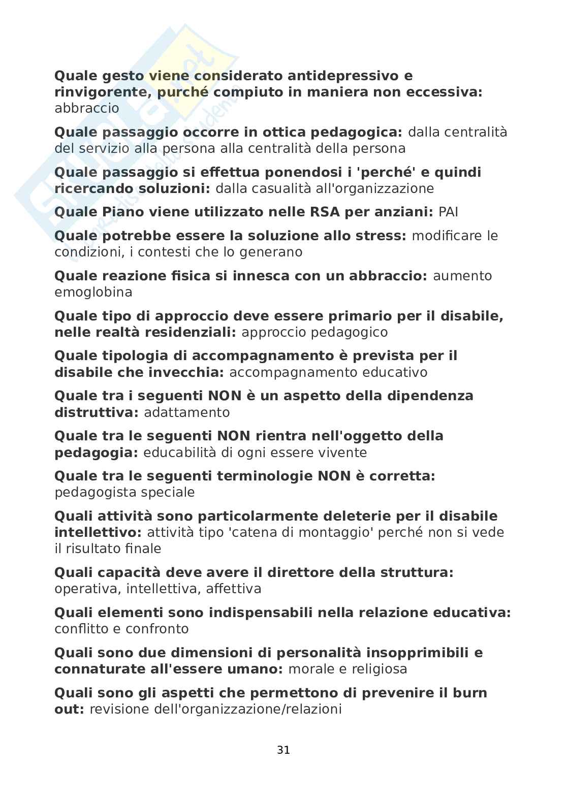 Didattica speciale II  Pag. 31