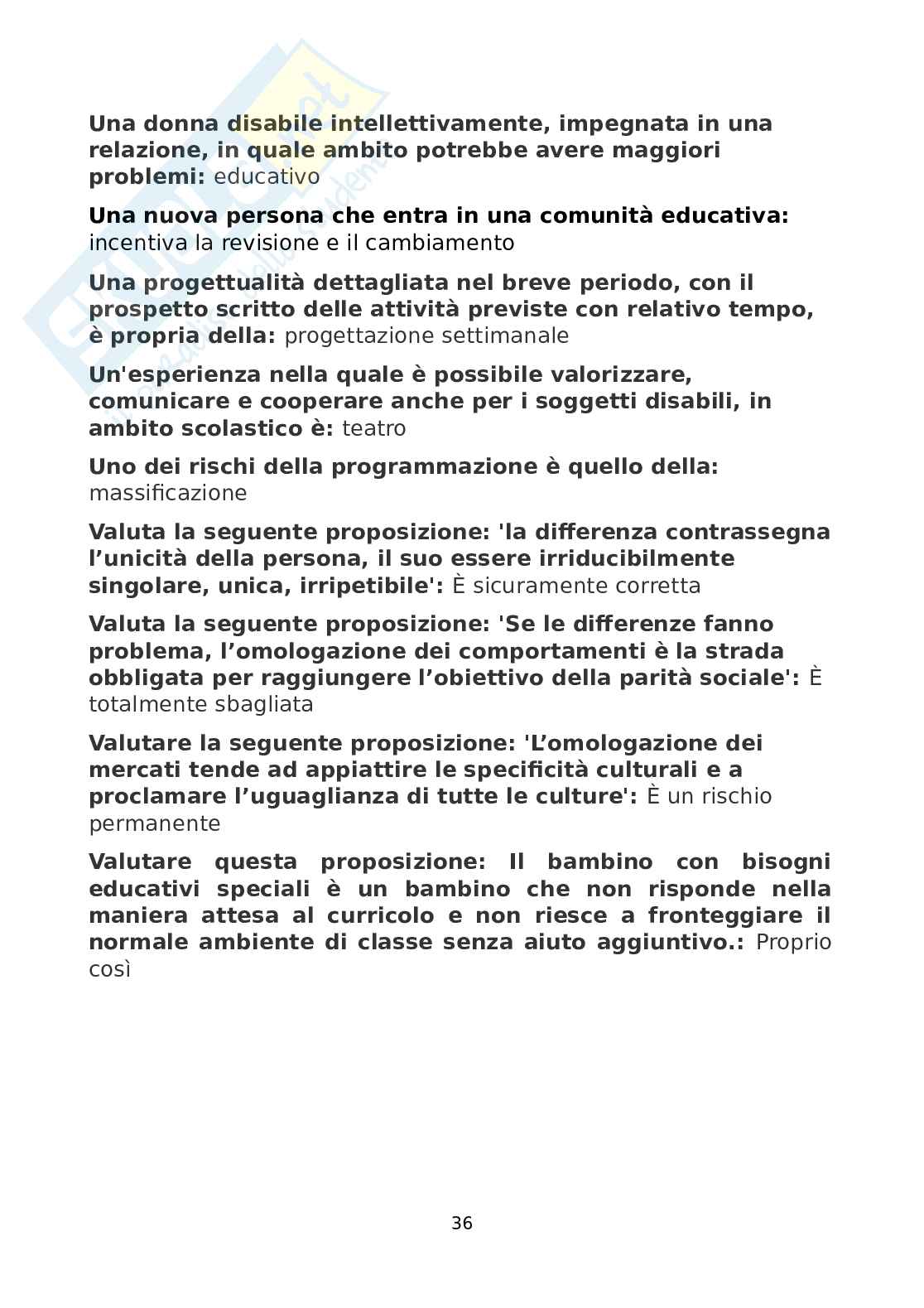 Didattica speciale II  Pag. 36