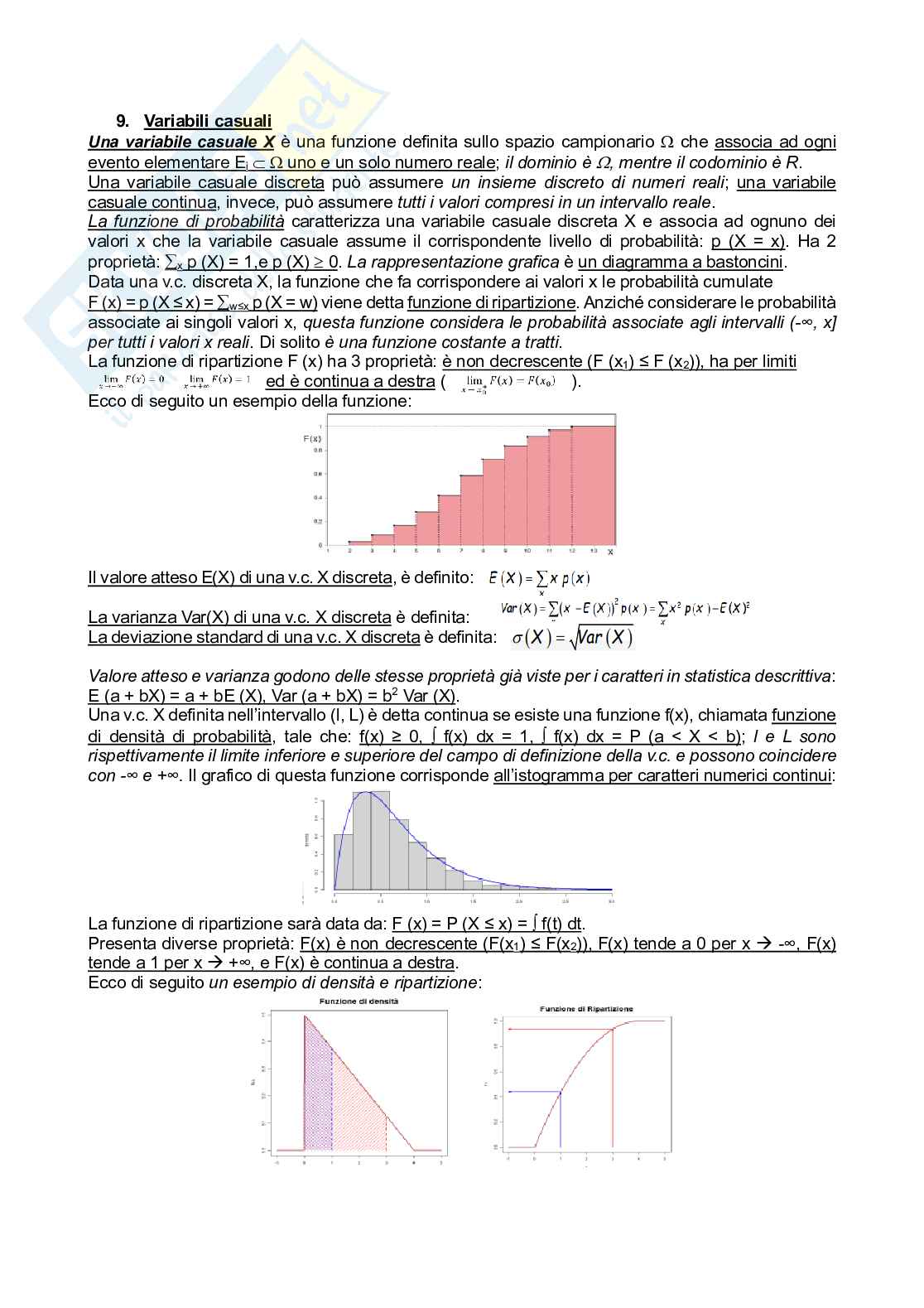 Riassunto esame Statistica, Prof. Caviezel Valeria, libro consigliato Statistica: metodologie per le scienze economiche e sociali, Borra Pag. 11