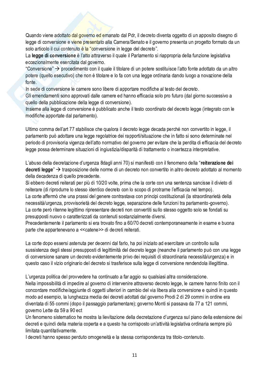 Diritto costituzionale Pag. 11