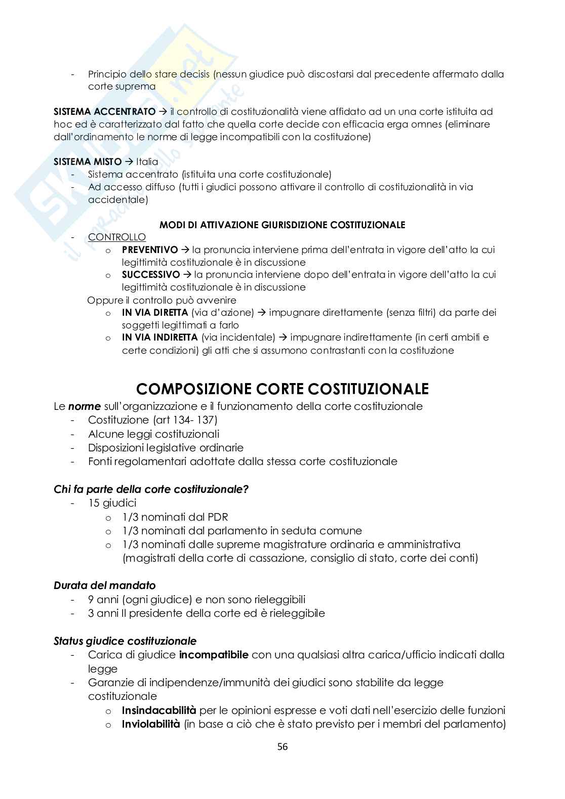 Diritto costituzionale Pag. 56