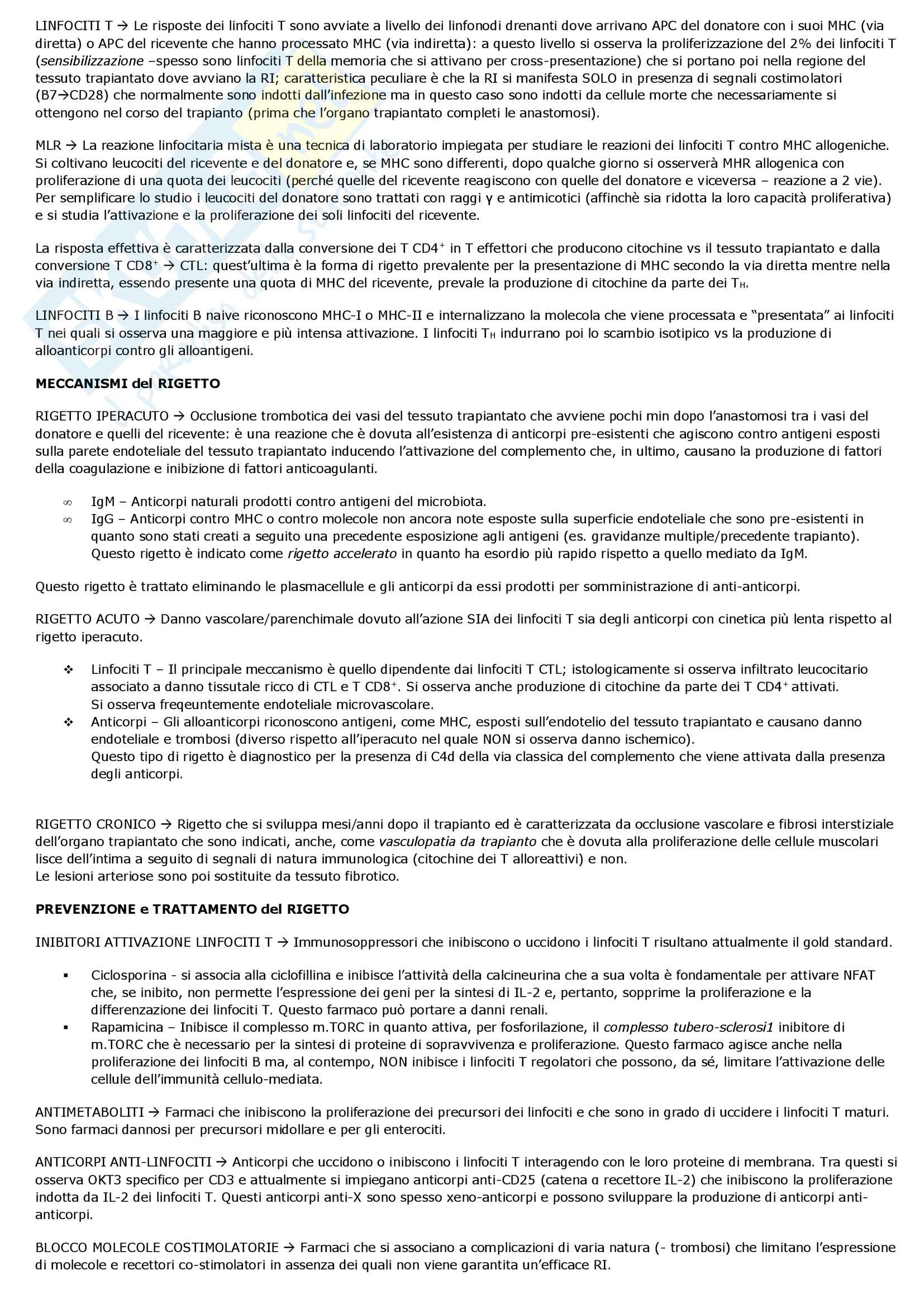 Riassunto esame Immunologia e Immunopatologia Pag. 46