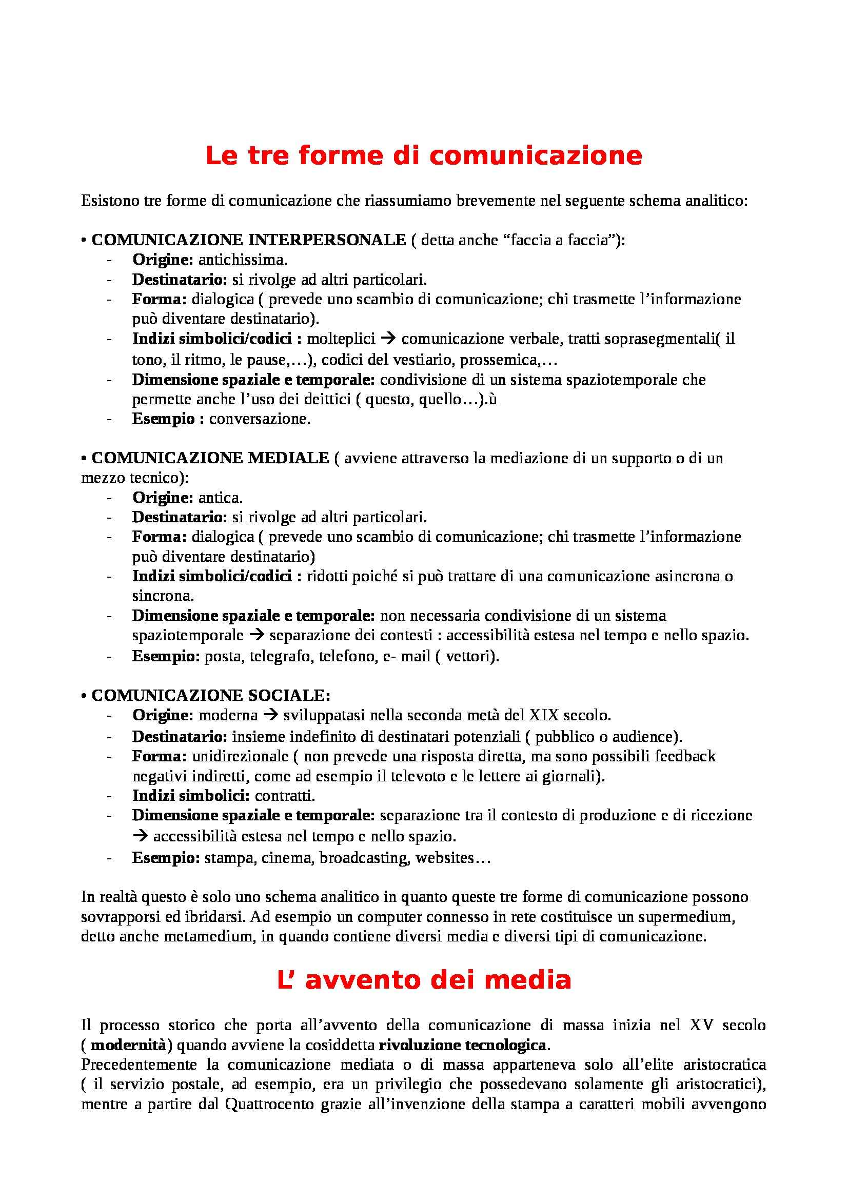 Riassunto esame Storia dei media, prof. Scaglioni, libro consigliato Media e società nel mondo contemporaneo, Gorman, McLean Pag. 6