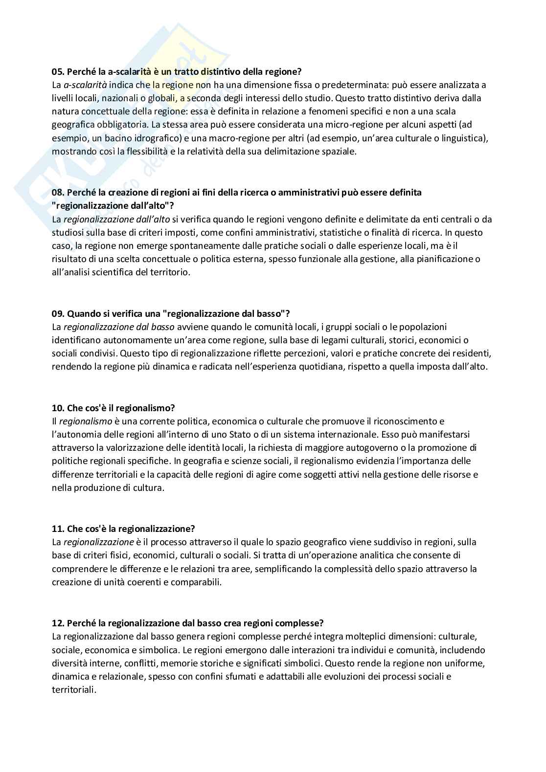 Paniere Geografia - Risposte aperte - aggiornato (2026) Pag. 11