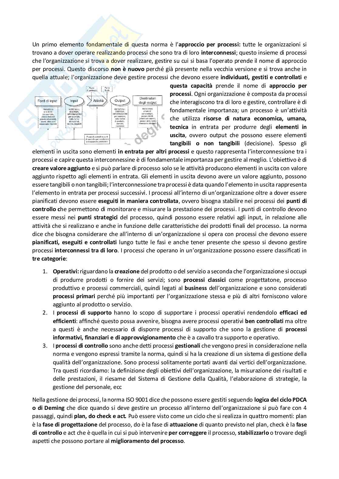 Gestione dei sistemi per la qualità Pag. 16