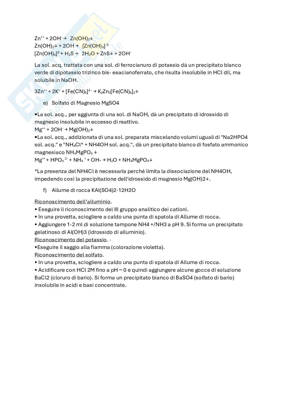 Guida per la prova incognita di Chimica farmaceutica Pag. 11