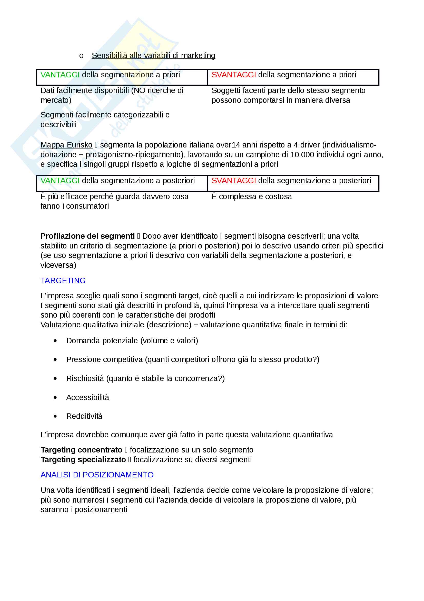Riassunto di Marketing Pag. 11