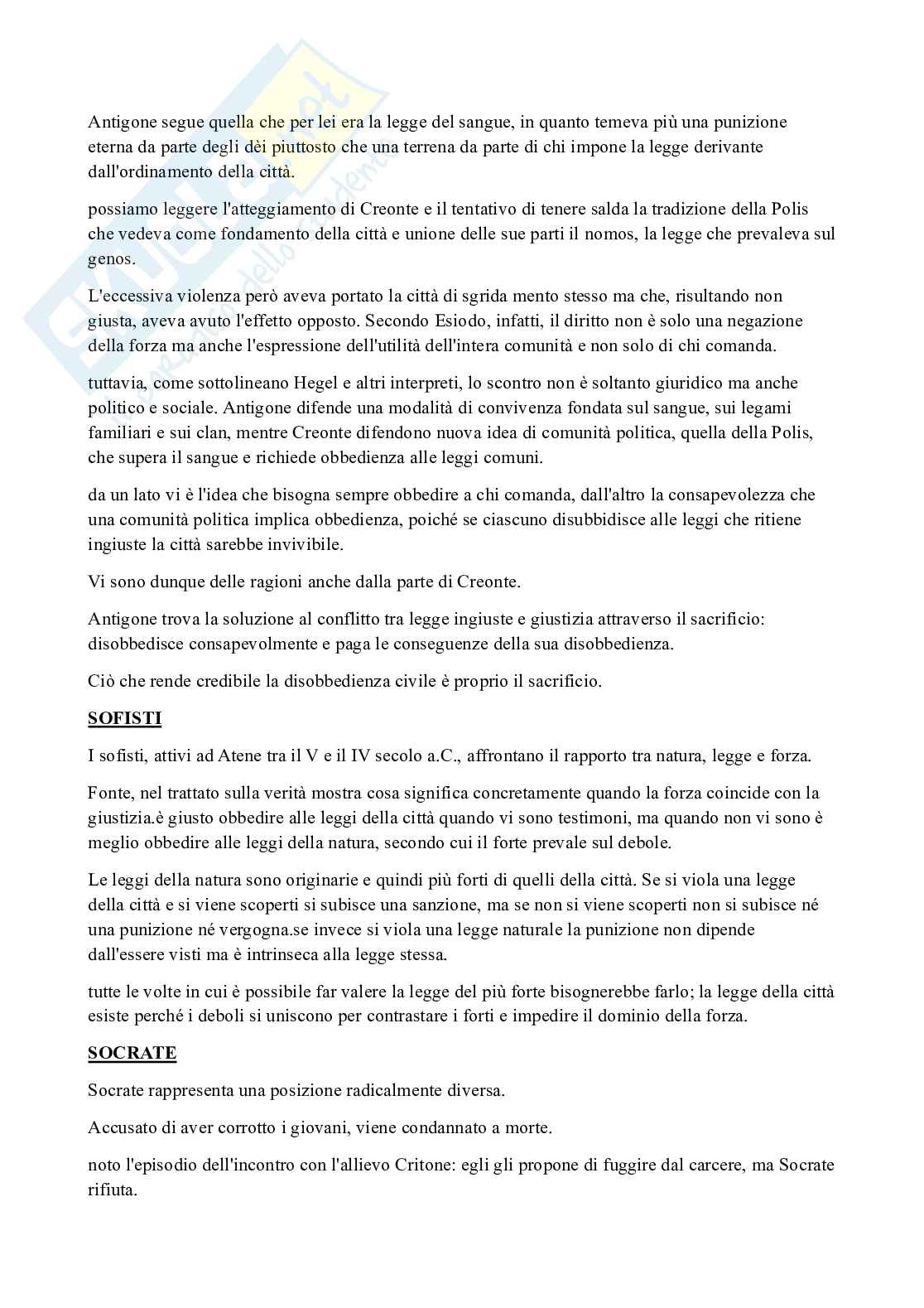 Forza, giustizia, legge e politica nel pensiero greco di Platone Pag. 2