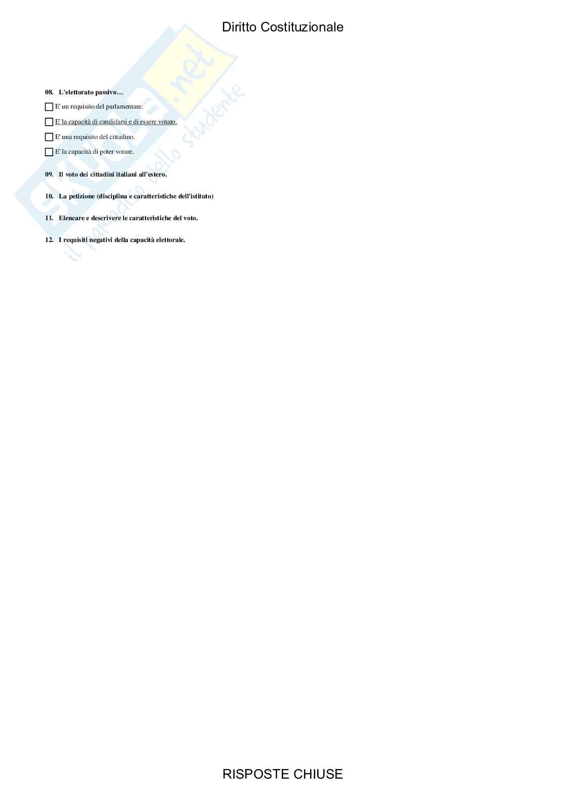 Diritto costituzionale - Paniere compilato Pag. 26