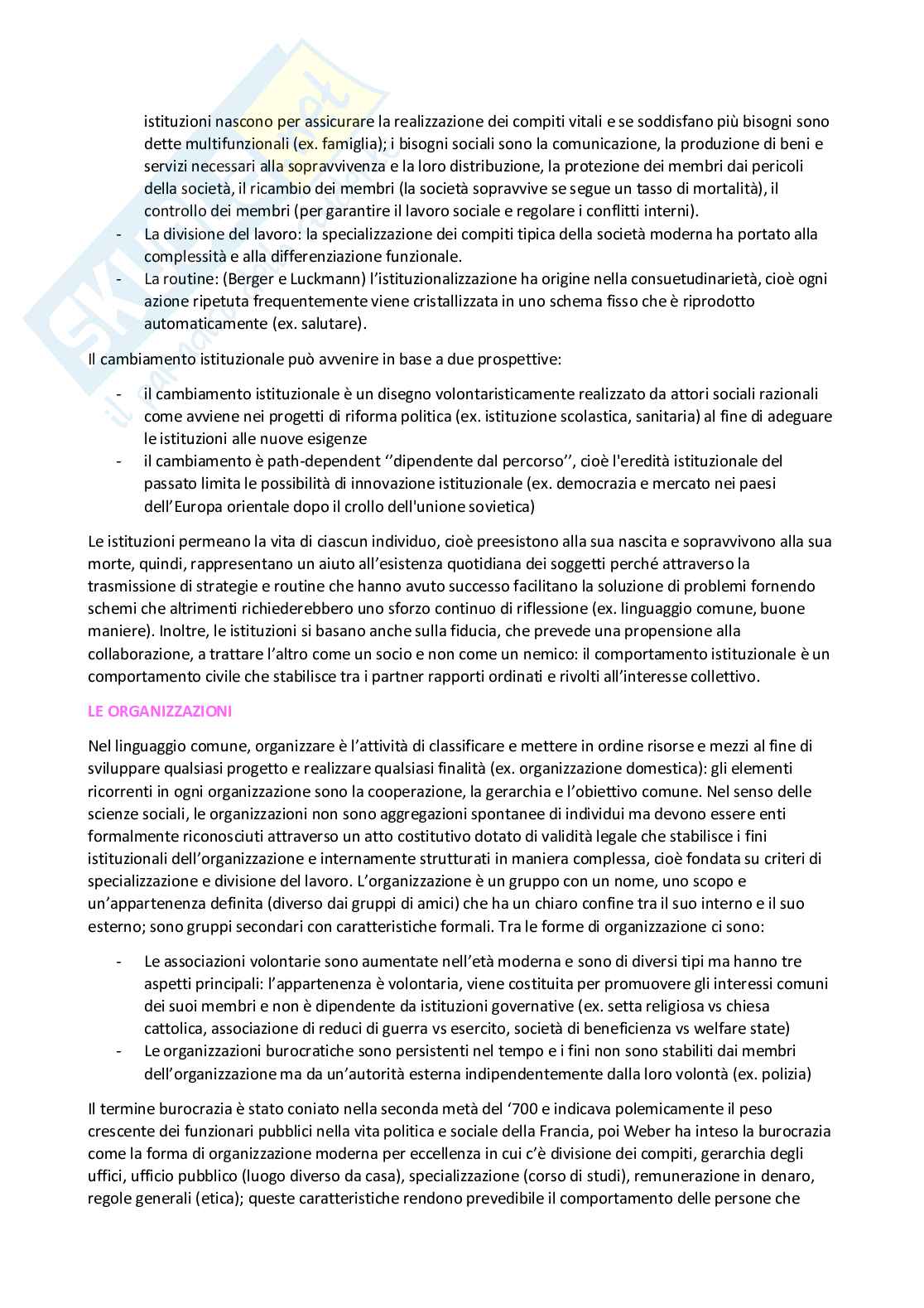 Riassunto esame Sociologia generale, Prof. Laurano Patrizia, libro consigliato Sociologia, Mondadori Education, M. Ambrosini, L. Sciolla Pag. 16