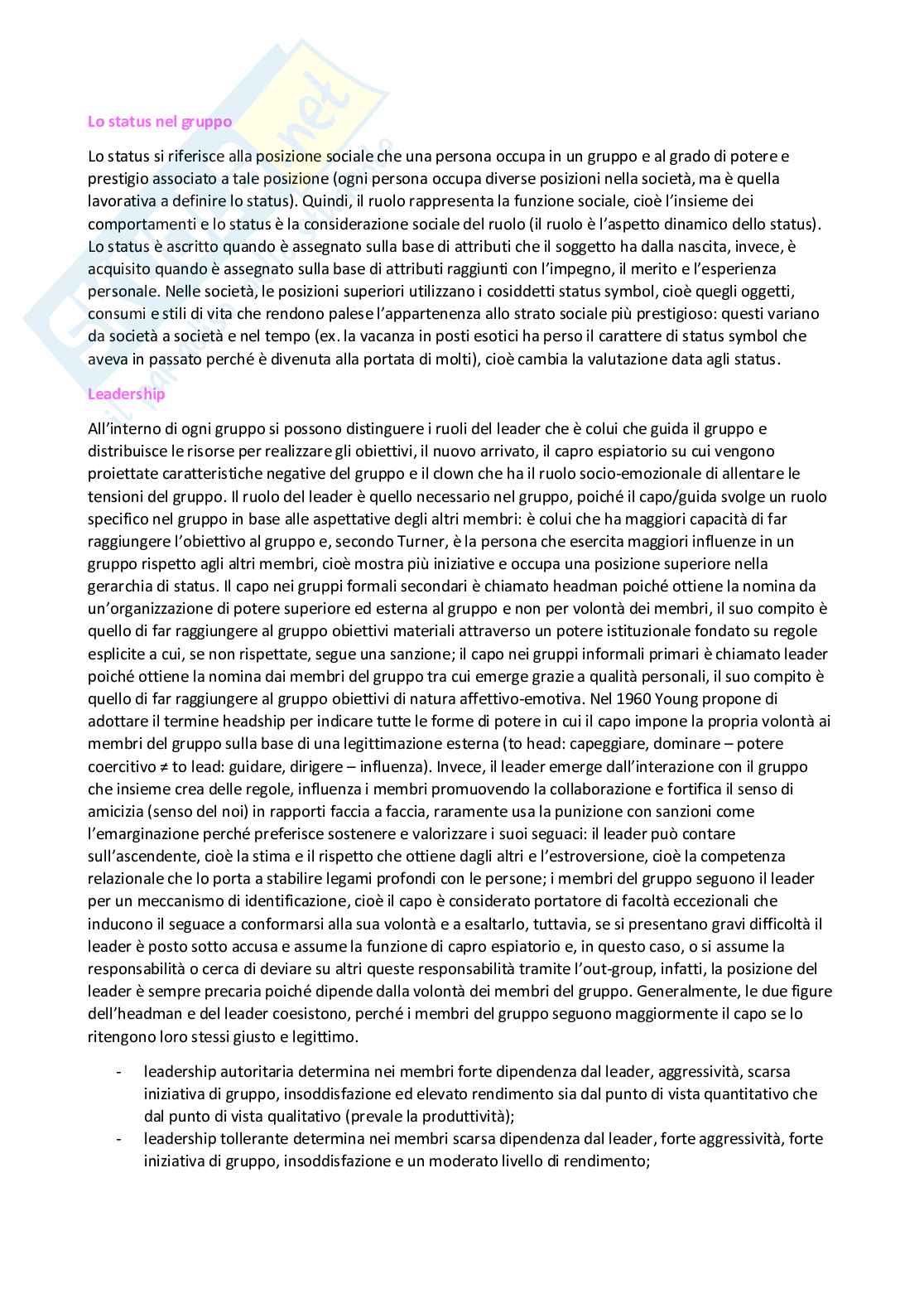 Riassunto esame Sociologia generale, Prof. Laurano Patrizia, libro consigliato Sociologia, Mondadori Education, M. Ambrosini, L. Sciolla Pag. 21