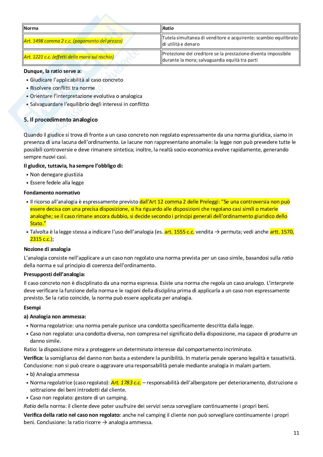 Riassunto esame Istituzioni di diritto privato, Prof. Castelli Laura, libro consigliato Istituzioni di diritto privato , Trimarchi Pag. 11