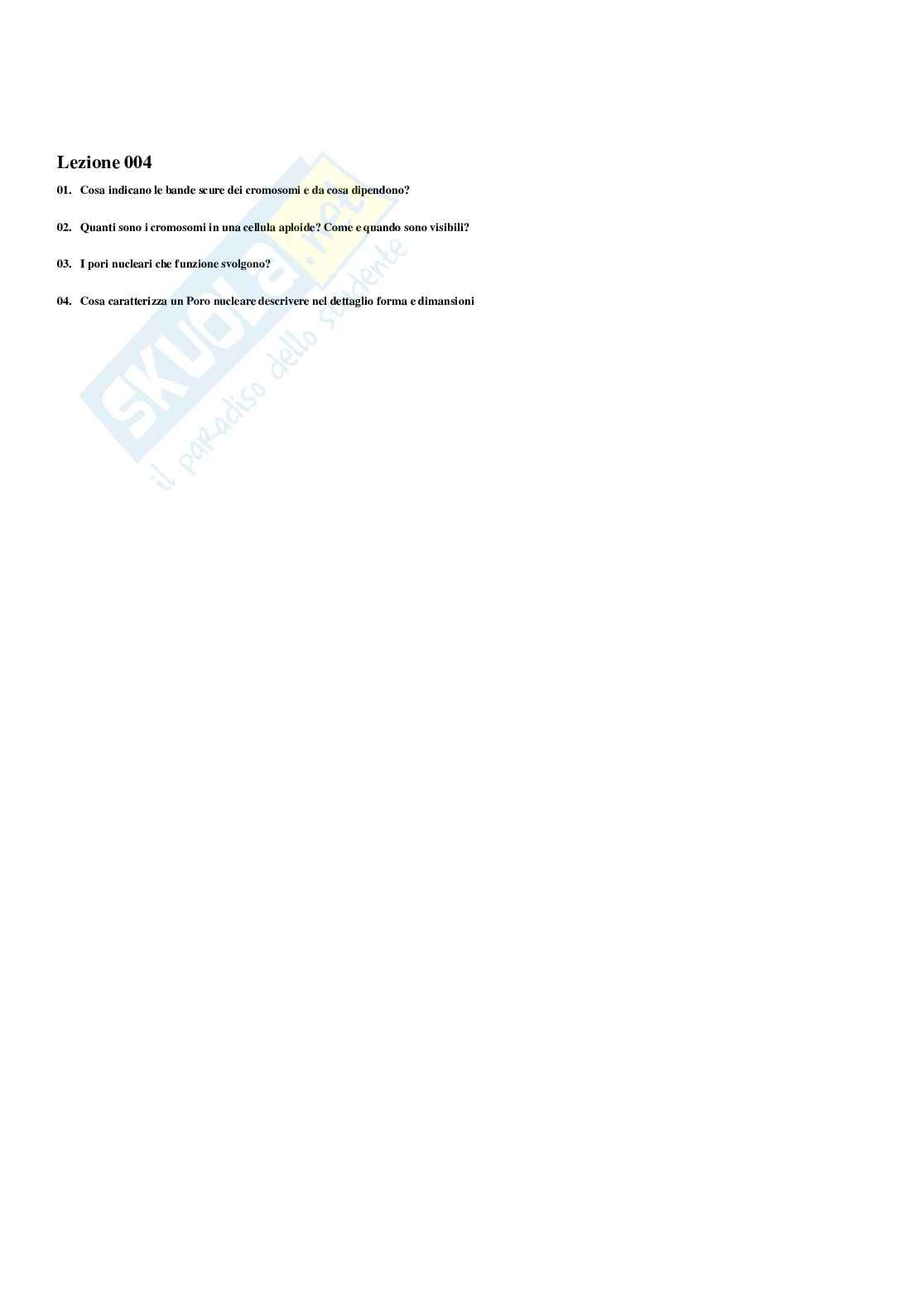 Paniere Biologia molecolare - Risposte multiple (2026) Pag. 6