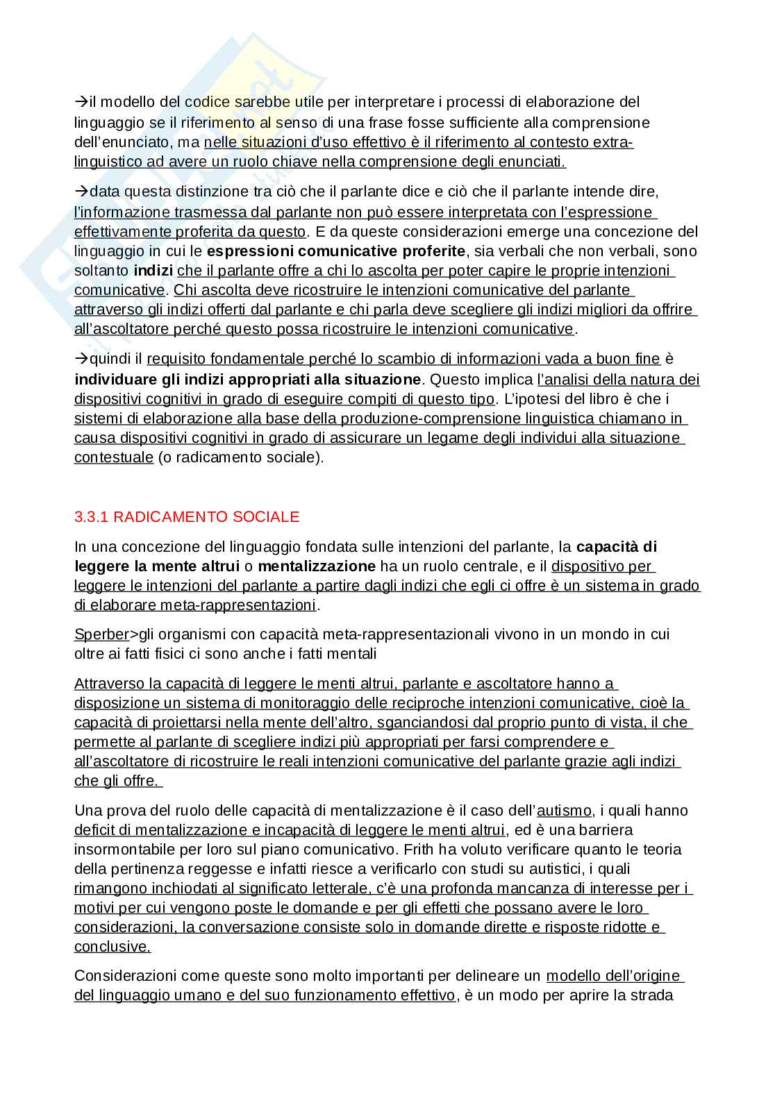 Riassunto esame Filosofia del linguaggio, Prof. Ferretti Francesco, libro consigliato La facoltà di linguaggio, Ferretti Pag. 26