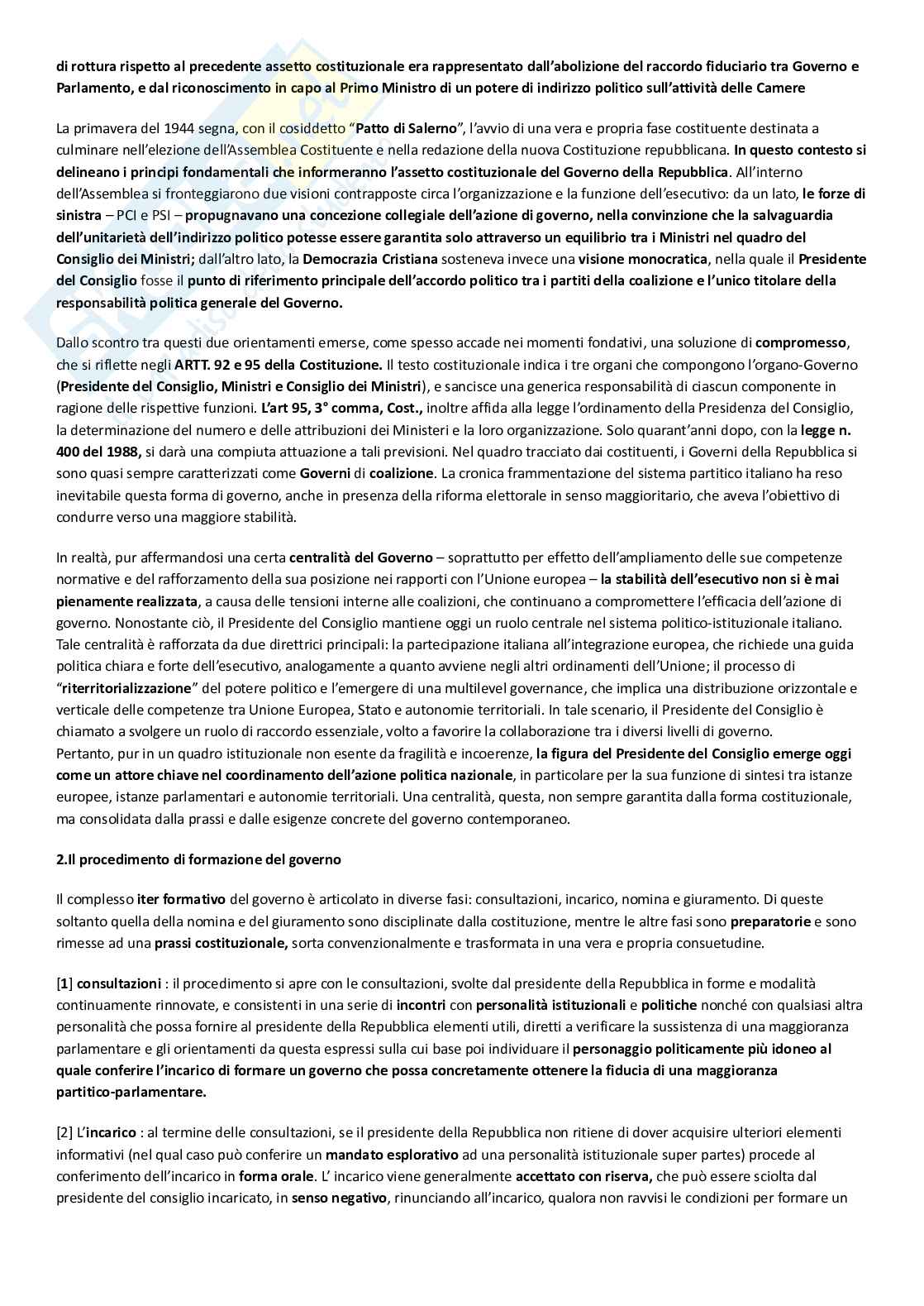 Riassunto esame Diritto costituzionale, Prof. Di Genio Giuseppe, libro consigliato Diritto pubblico, Modugno Pag. 2