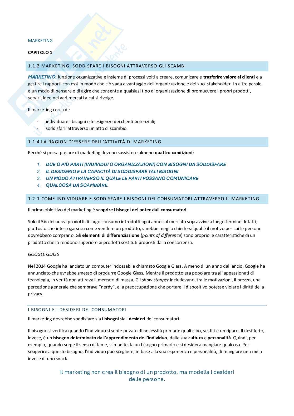  Marketing operativo Pag. 1