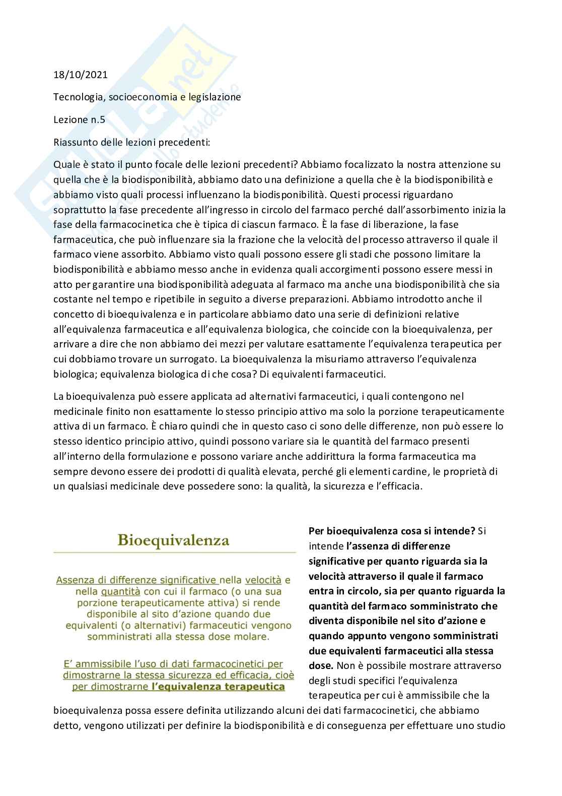 Tecnologia, socioeconomia e legislazione farmaceutiche 1 - parte 1 Pag. 36