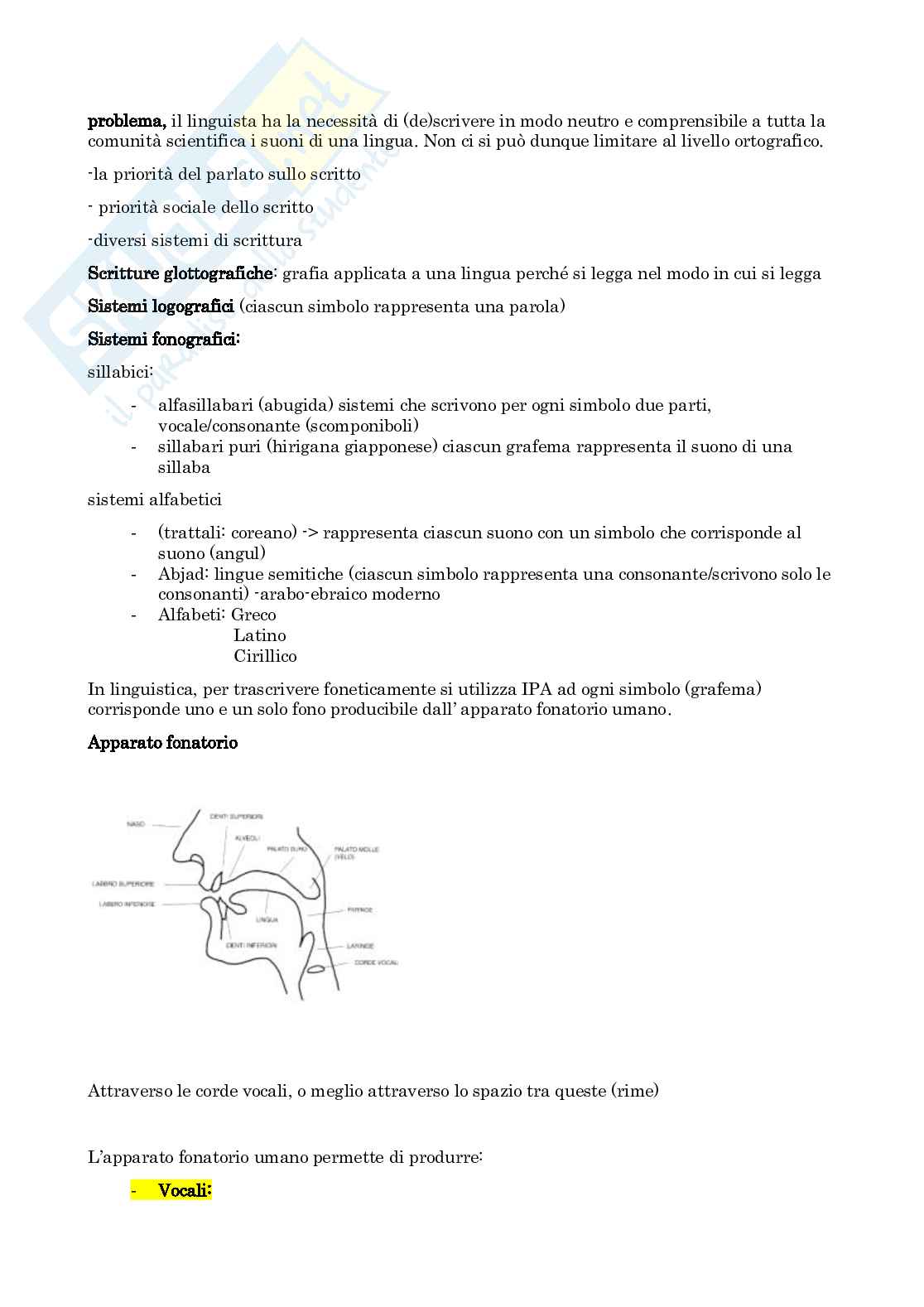 Appunti Linguistica generale Pag. 11