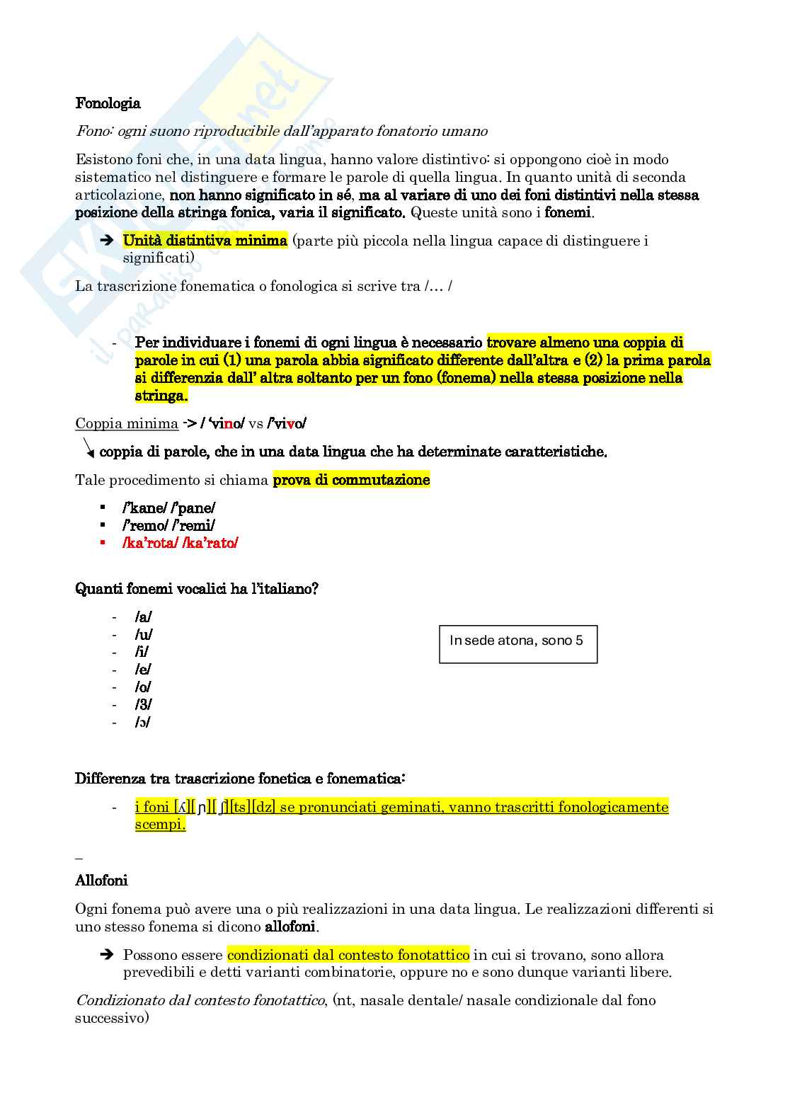 Appunti Linguistica generale Pag. 16