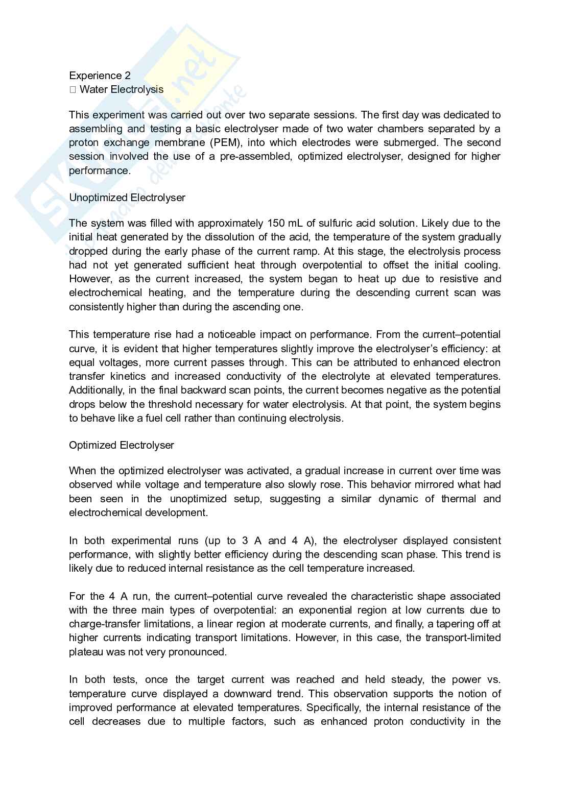 Appunti di laboratorio di Chemical technologies for the energy transition with lab Pag. 2