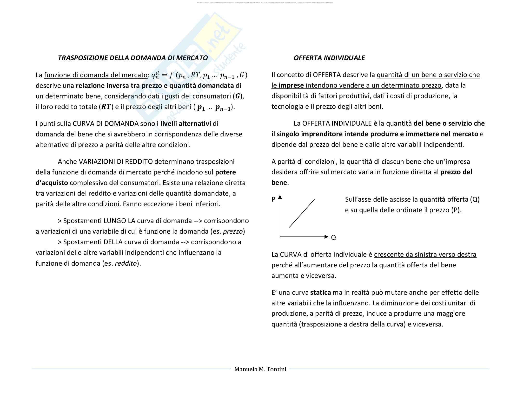 Economia politica, prof Reganati, microeconomia Amendola Pag. 11