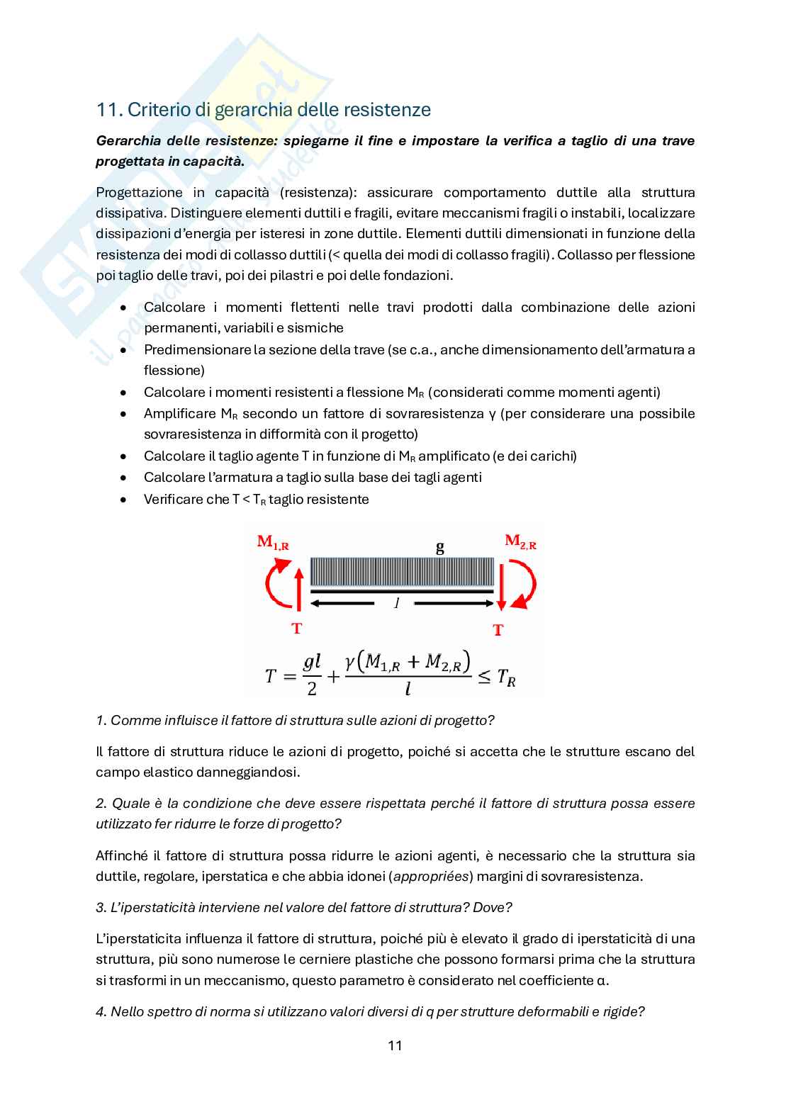 Costruzioni in zona sismica - Domande Pag. 11